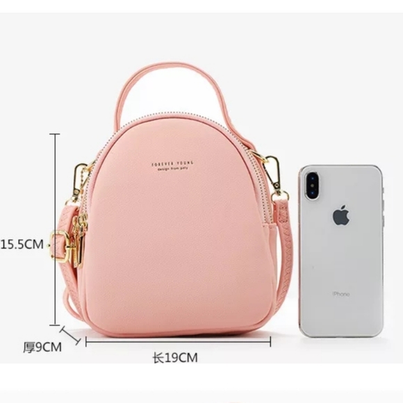 PIERRE LOUES MINI DARK PINK BACKPACK - Picture 8 of 15